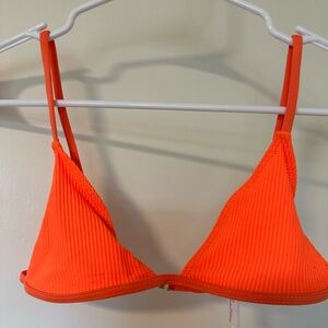 Frankies Bikini top bright neon orange